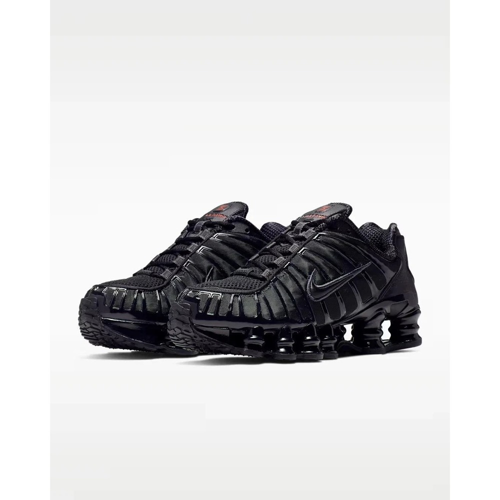 Nike Shox TL Triple Black Women Running‎ Shoes AR3566-002 7.5